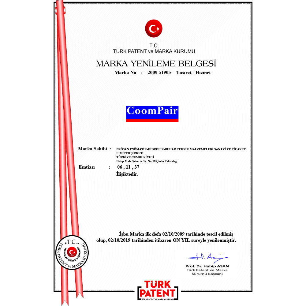 Trademark Registration Certificate - Coompair