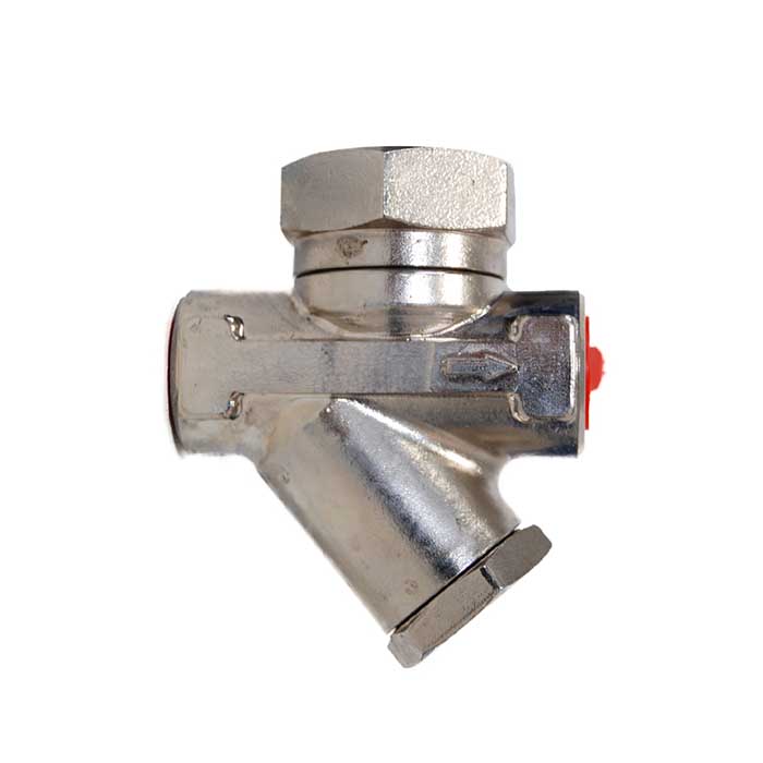 STAINLESS THERMODYNAMIC STEAM TRAP WITH STRAINER