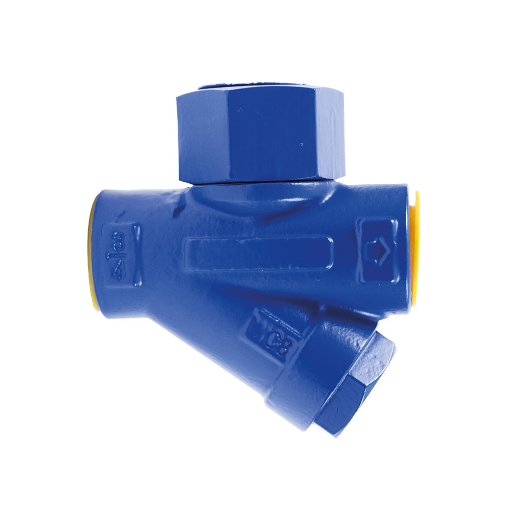 THERMODYNAMIC STEAM TRAP WITH STRAINER