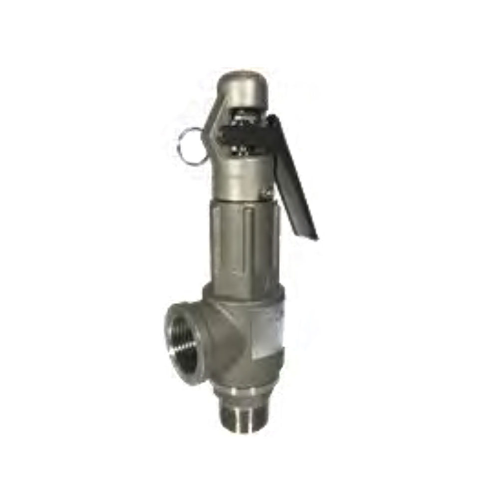 STAINLESS STEEL SAFETY VALVE WITH SPRING AND HAND