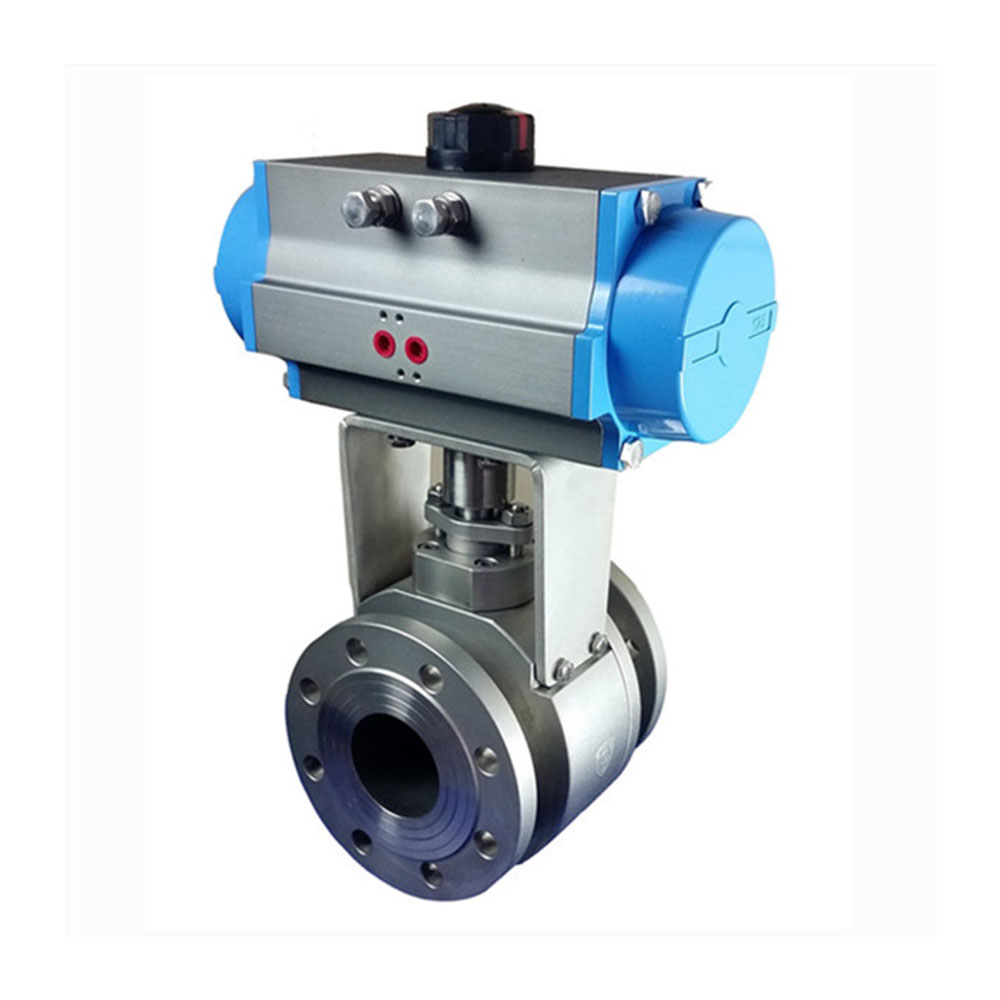 PNEUMATIC OPERATED FORGED V NOTCH BALL VALVE