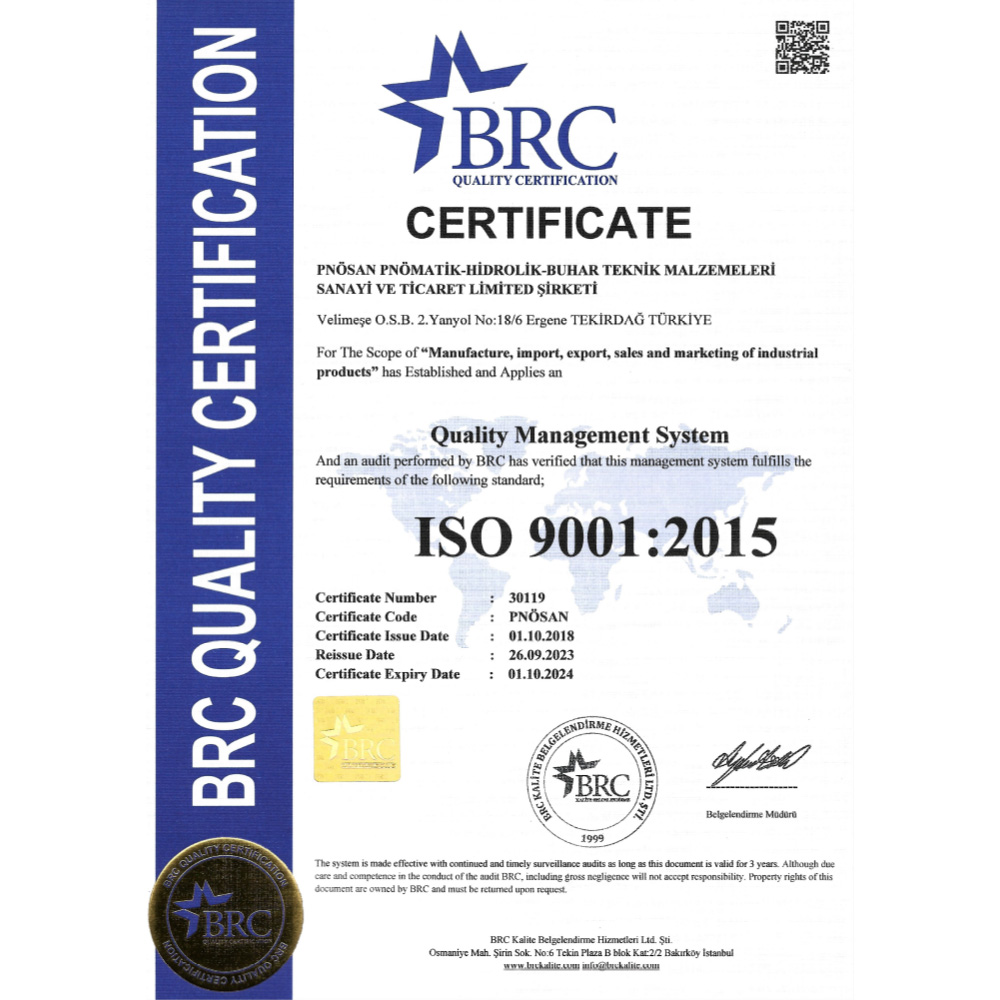 BRC Quality Certificate